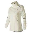 New Balance 73218 Women's Windblocker Jacket - Off White (wj73218sst)