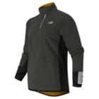 New Balance 53213 Men's Windblocker Jacket - Slate Green, Gold Rush (mj53213slg)