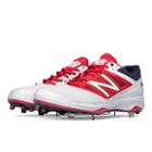 New Balance Low-cut 4040v3 Standout Pack Men's Low-cut Cleats Shoes - White, Red, Navy (l4040ta3)