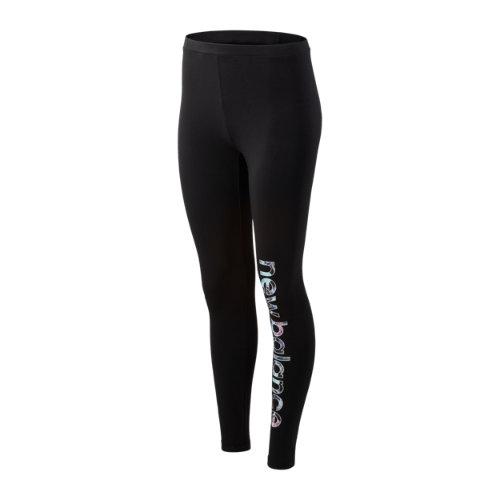 New Balance 93524 Women's Essentials In Bloom Legging - Black (wp93524bk)