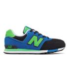 New Balance 574 Cut And Paste Kids Grade School Lifestyle Shoes - Black/blue/green (kl574adg)