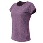 New Balance 53150 Women's Heathered Short Sleeve Tee - Imperial Purple Heather (wt53150iph)