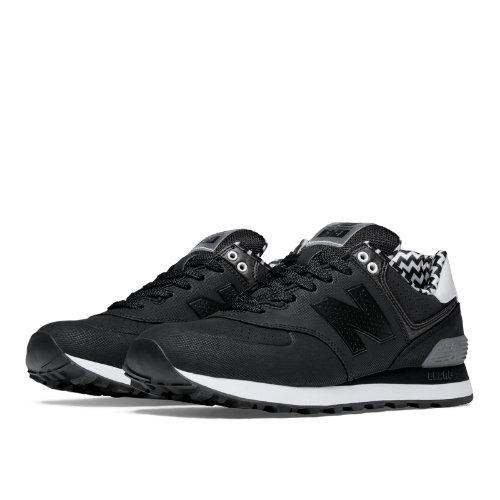New Balance 574 Paint Chip Women's 574 Shoes - Black/grey (wl574acd)