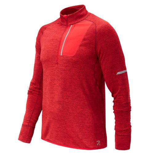 New Balance 73264 Men's J.crew Nb Heat Half Zip - Red (jmt73264tdh)