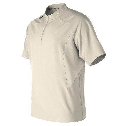 New Balance 412 Men's Short Sleeve Ace Baseball Jacket - Grey (tmmj412ag)