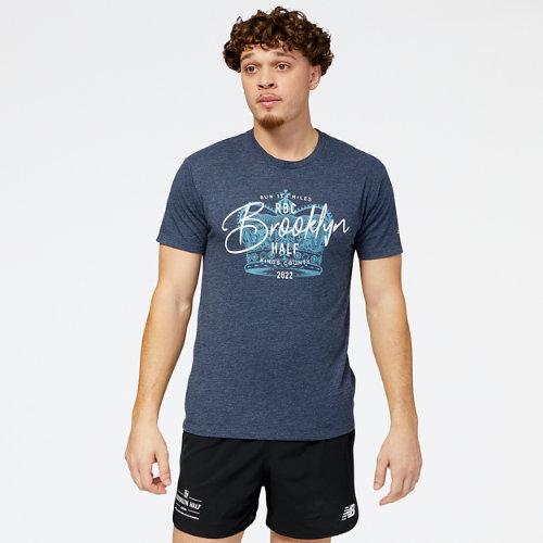 New Balance Men's Rbc Brooklyn Half Royal Short Sleeve