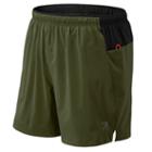 New Balance 73257 Men's J.crew 5 Inch Impact Hybrid Short - Green (jms73257mkg)