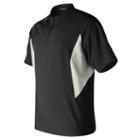 New Balance 412 Men's Short Sleeve Ace Baseball Jacket - Black (tmmj412tbk)