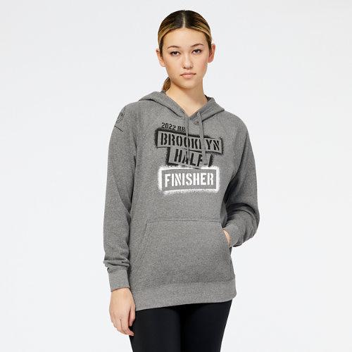 New Balance Women's Rbc Brooklyn Half Finisher Stencil Hoodie