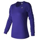 New Balance 73132 Women's Accelerate Long Sleeve - Purple (wt73132tmp)
