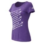 New Balance 71603 Women's United Nyc Half Planes Tee - (wt71603v-ue)