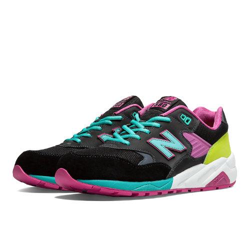 New Balance Elite Edition Neon 580 Men's Lifestyle Shoes - Black, Neon Light Blue, Voltage Violet (mrt580bp)