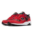 New Balance 580 Considered Chaos Women's Running Classics Shoes - Red, Black, White (wrt580hs)