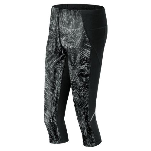 New Balance 61129 Women's Printed Accelerate Capri - Black/grey (wp61129bgr)