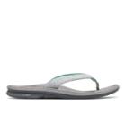 New Balance Cush+ Heathered Thong Women's Flip Flops Shoes - Grey/green (w6073grg)