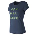 New Balance 71568 Women's Sport Style Tee - Navy (wt71568nv)