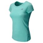 New Balance 5197 Women's Heathered Short Sleeve - Sea Spray (wft5197ssp)