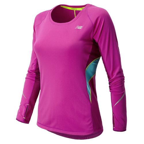 New Balance 4312 Women's Nb Ice Long Sleeve - Poisonberry, Mulberry (wrt4312pbr)