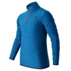 New Balance 53030 Men's N Transit Quarter Zip - Blue/red (mt53030buh)