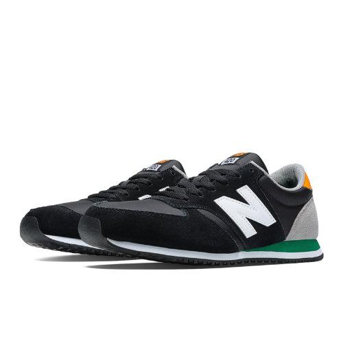 New Balance 420 Men's & Women's Running Classics Shoes - Black, Orange, Green (u420sky)