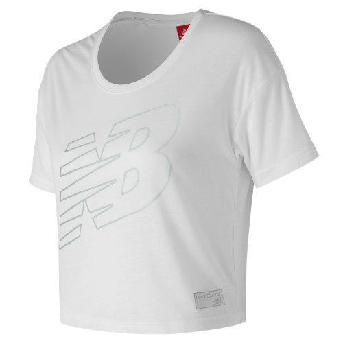 New Balance 73508 Women's Nb Athletics Cropped Tee - White (wt73508wt)