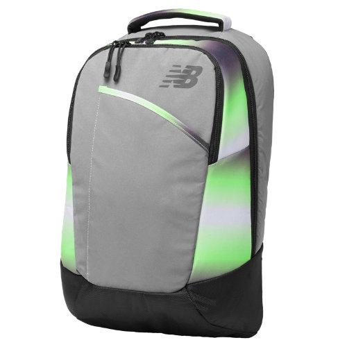 New Balance Men's & Women's Reflective Beacon Backpack - Mint, Silver, Black (nb-1233grn)