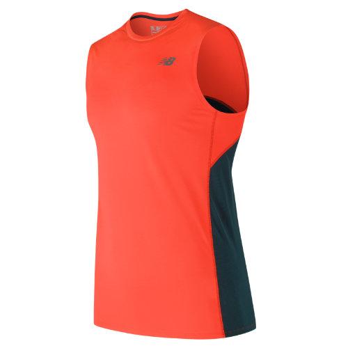 New Balance 53062 Men's Accelerate Sleeveless - Orange/green (mt53062ao)