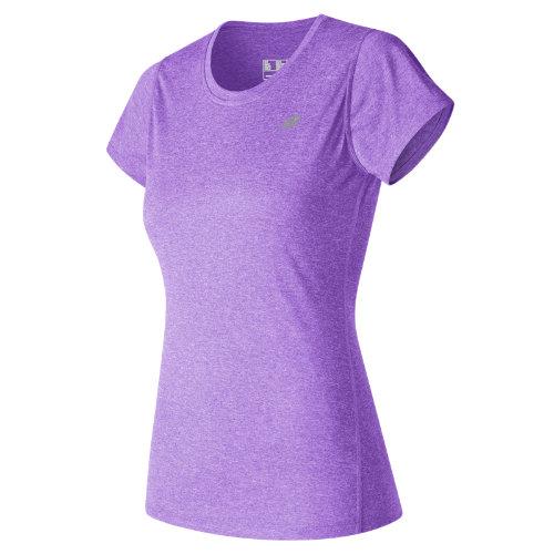 New Balance 53150 Women's Heathered Short Sleeve Tee - Purple (wt53150aih)