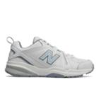 New Balance 608v5 Women's Everyday Trainers Shoes - White/blue (wx608wb5)
