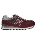 574 New Balance Men's 574 Shoes - Burgundy, Grey (m574jbur)