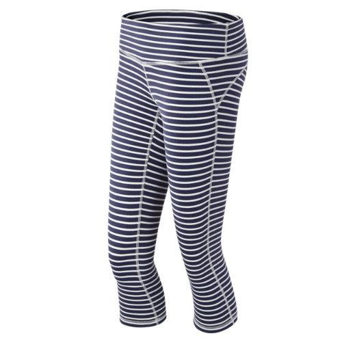 New Balance 63150 Women's J.crew Printed Capri - Navy/white (wp63150nps)