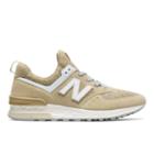 New Balance 574 Sport Men's Sport Style Shoes - Tan/white (ms574bs)