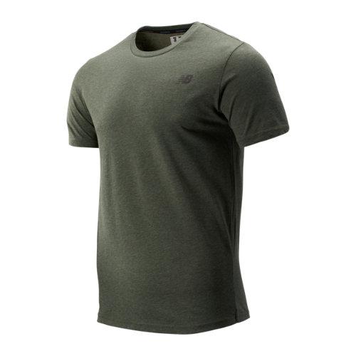 New Balance 73080 Men's Heather Tech Short Sleeve - Green (mt73080slg)