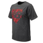 New Balance 558 Men's Baseball Knockout Tee - Grey/red (tmmt558dh)