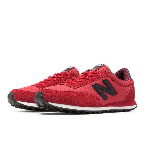 New Balance 410 Buffalo Plaid Women's Running Classics Shoes - Red, Black (wl410dsa)