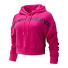 New Balance 93510 Women's Sport Style Optiks Cropped Hoodie - Pink (wt93510cnv)