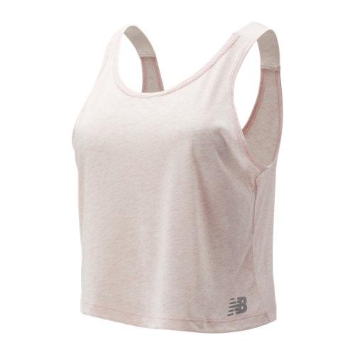 New Balance 93139 Women's Relentless Crop Tank - Pink (wt93139pmh)