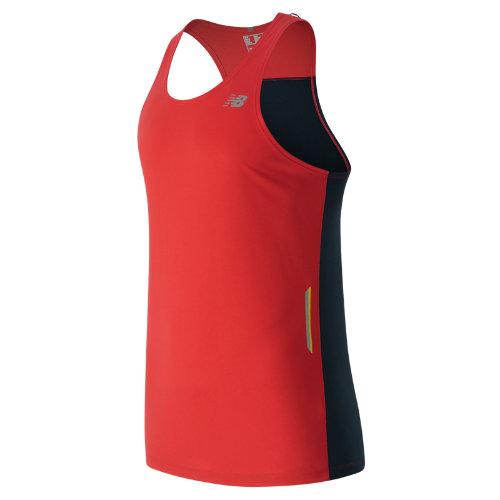 New Balance 63222 Men's Nb Ice Singlet - Red/navy (mt63222acc)