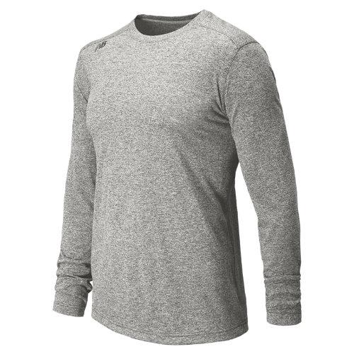 New Balance 4375 Men's Long Sleeve Heather Tech Tee - Athletic Grey (mft4375ag)