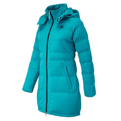 New Balance 53635 Women's Trackster Usa Parka Down Jacket - Sea Glass (awj53635sgl)
