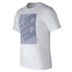 New Balance 73597 Men's Essentials Matrix Tee - White (mt73597wt)