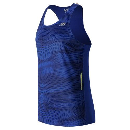 New Balance 63222 Men's Nb Ice Singlet - Blue/black (mt63222mrp)