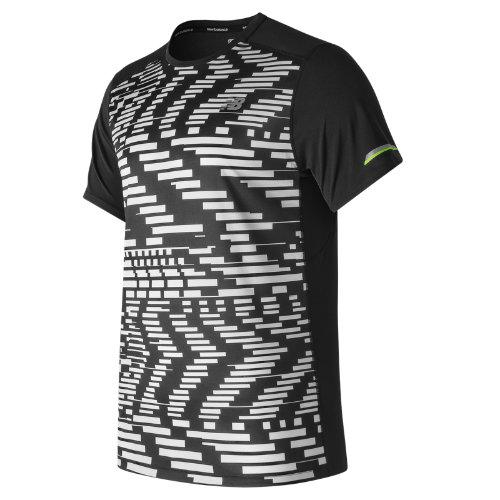 New Balance 71224 Men's Nb Ice Printed Short Sleeve - Black (mt71224ebw)