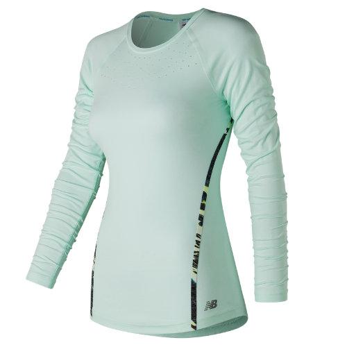 New Balance 61101 Women's Trinamic Long Sleeve Top - Green (wt61101wvh)