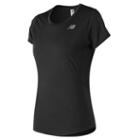 New Balance 73128 Women's Accelerate Short Sleeve - Black (wt73128bk)