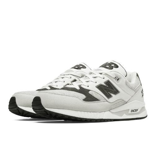 New Balance 530 90s Running Leather Men's Running Classics Shoes - White, Light Grey, Charcoal (m530ccr)