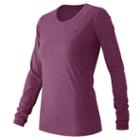 New Balance 53151 Women's Heathered Long Sleeve Tee - (wt53151)