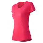 New Balance 53141 Women's Pink Ribbon Accelerate Tee - Amp Pink (rwt53141apn)