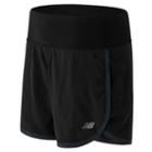 New Balance 53227 Women's Impact 5 Inch 2-in-1 Short - Black (ws53227bk)