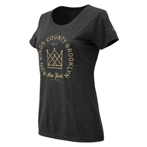 New Balance 71623 Women's Brooklyn Half Kings County Tee - Black (wt71623vbk)